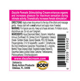 Dazzle Female Stimulating Cream for Enhanced Pleasure 0.5 Oz Enhancers Female